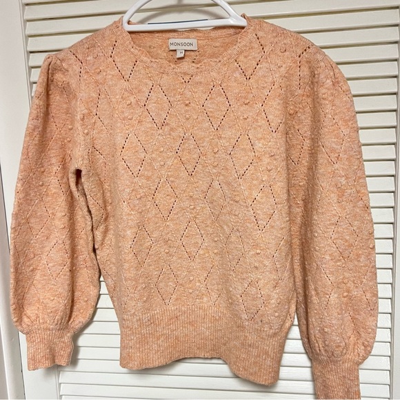 Monsoon Eyelet Sweater Delica Gem Pre-Loved - Picture 5 of 10